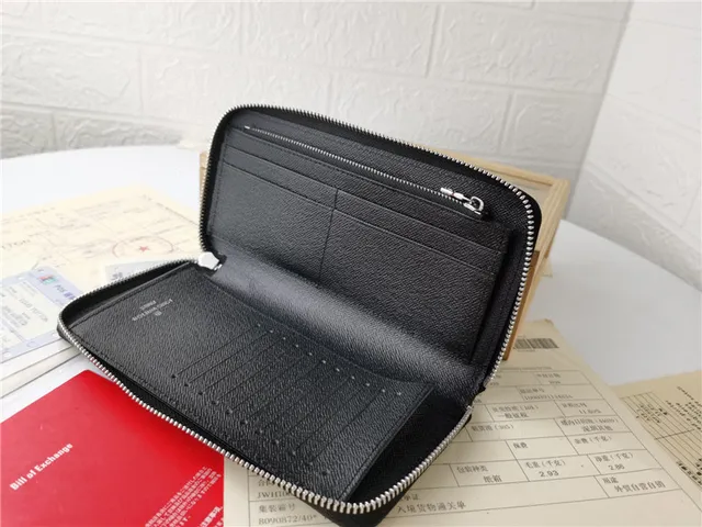 Louis Vuitton Zippy Wallet noire Monogram Empreinte portefeuille long 19