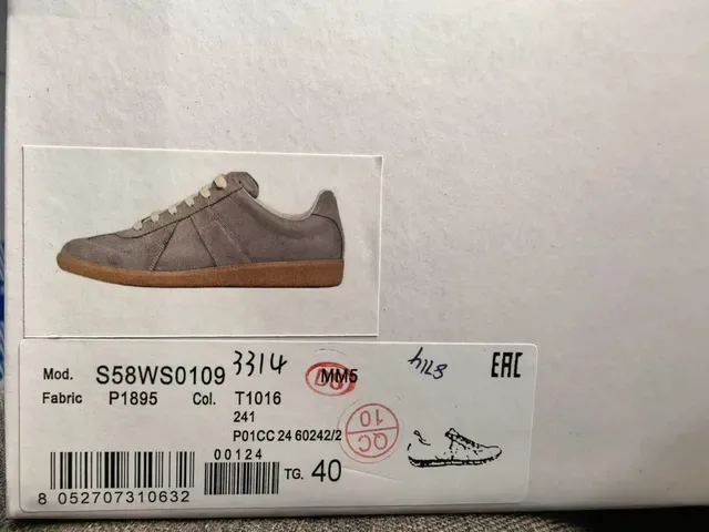 Maison Margiela Beige Brown Panelled Upper Suede And Leather Mix Lifestyle Sneakers 2