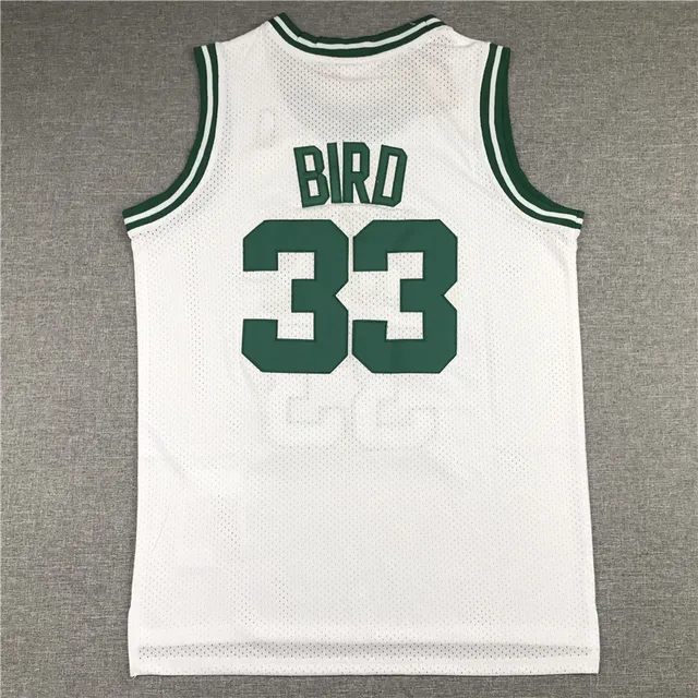 Mitchell & Ness Hardwood Classics 1985-86 Larry Bird Boston Celtics সাদা সবুজ জার্সি 3