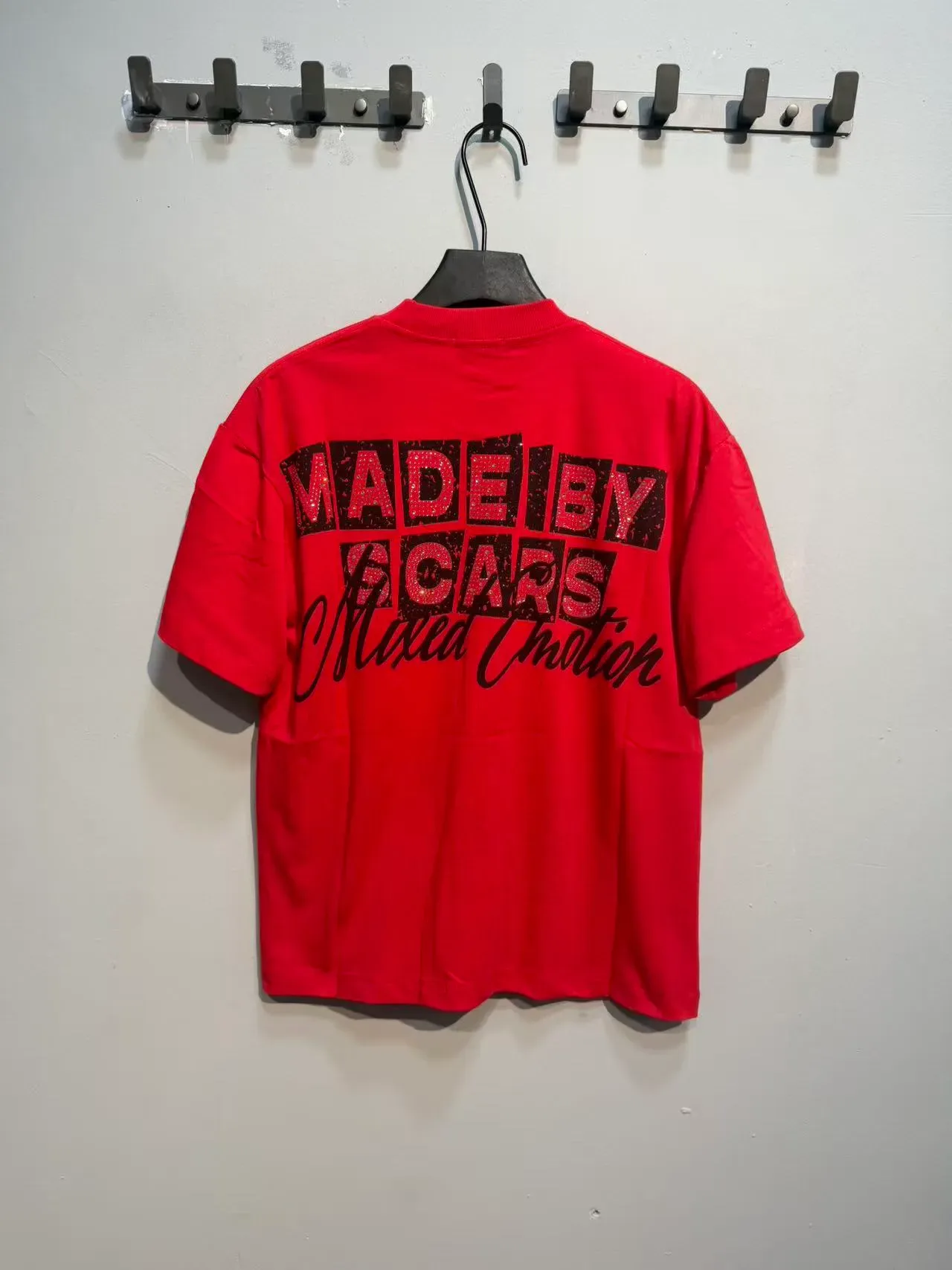 Mixed Emotion XIX Graphic Print Red T-Shirt 4