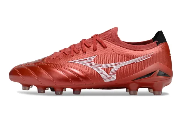 Mizuno Morelia Neo Metallic Red Firm-Ground Soccer Shoes 2