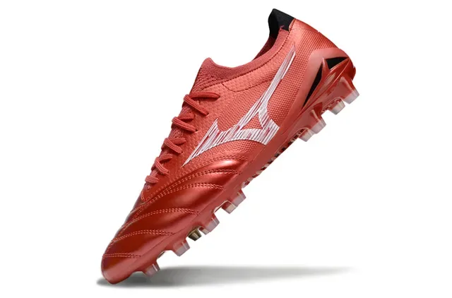 Mizuno Morelia Neo Metallic Red Firm-Ground Soccer Shoes 5