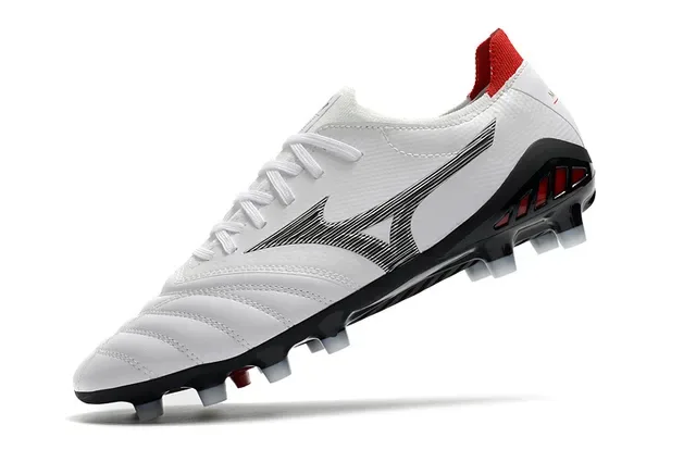 মিজুনো Morelia Neo সাদা ও লাল ফর্ম-গ্রাউন্ড ফুটবল জুতা 13