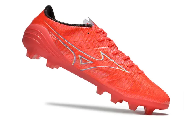 Mizuno 红蓝低切合成网面动态波形覆盖人工草地足球鞋 2