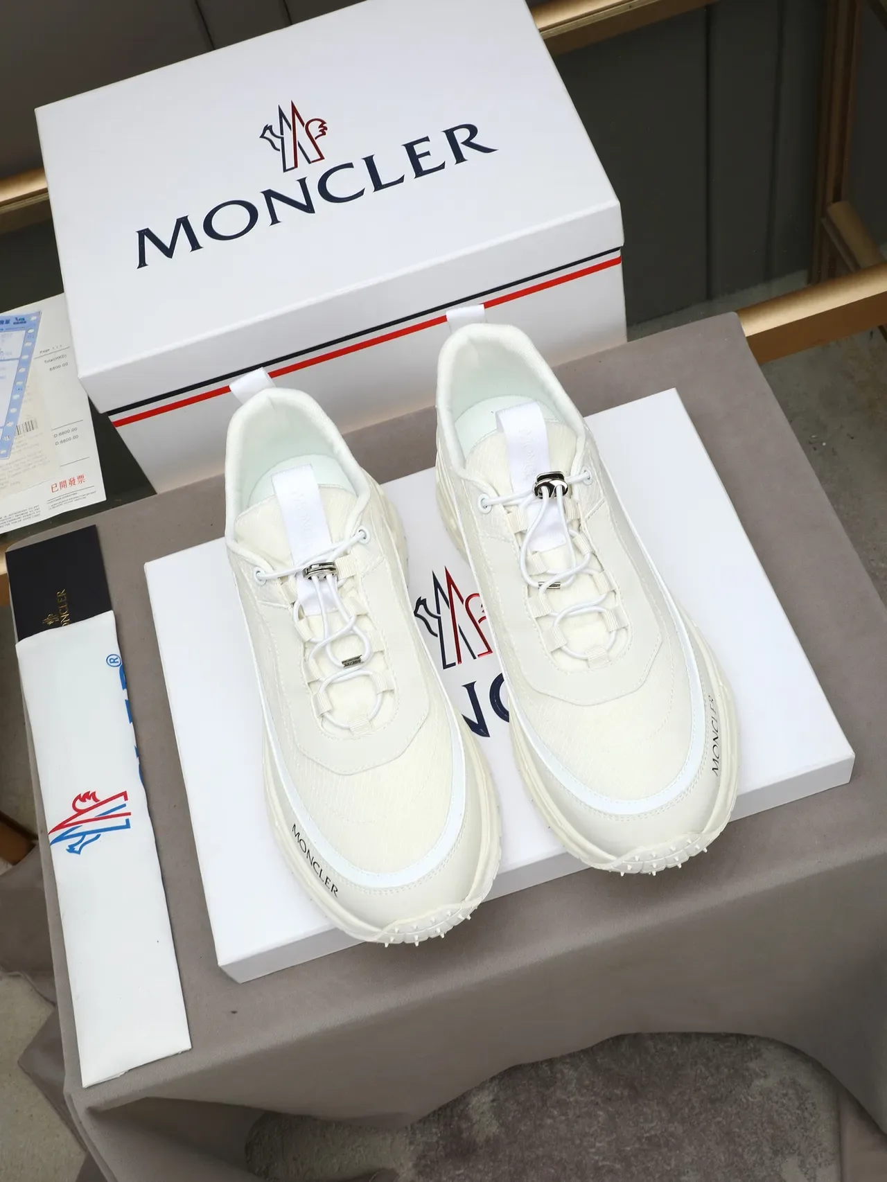 Moncler Zapatilla Lifestyle Suela Gruesa Blanca 3