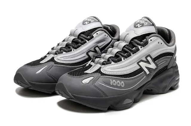 New Balance 1000 ধূসর কালো চংকি স্নিকার 2