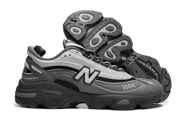 New Balance 1000 ধূসর কালো চংকি স্নিকার 4