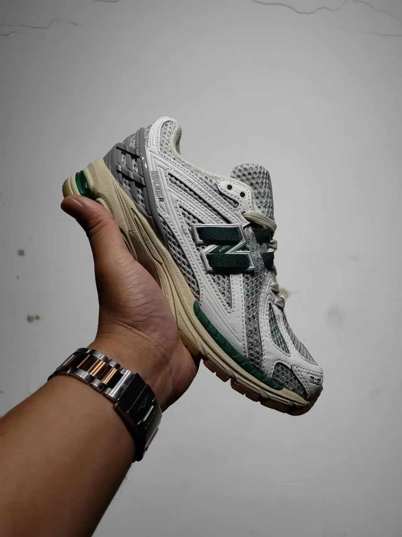New Balance 1906R सफेद हरा बेज लाइफस्टाइल स्नीकर 6