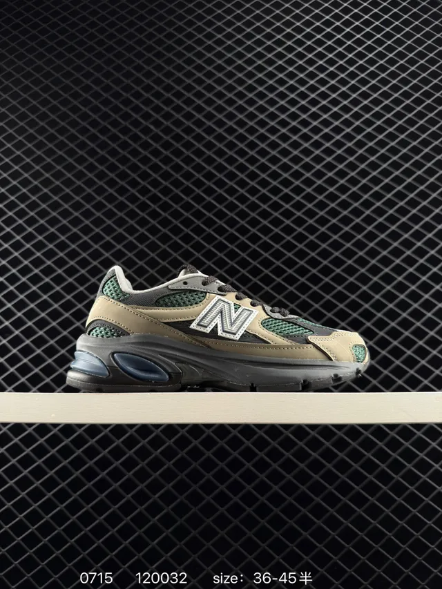 New Balance 2002R beige verde negro zapatillas chunky 6