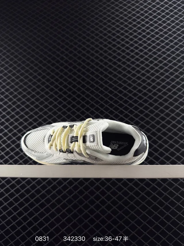 New Balance 204 Series Tênis de sola grossa Off-White e cinza 4