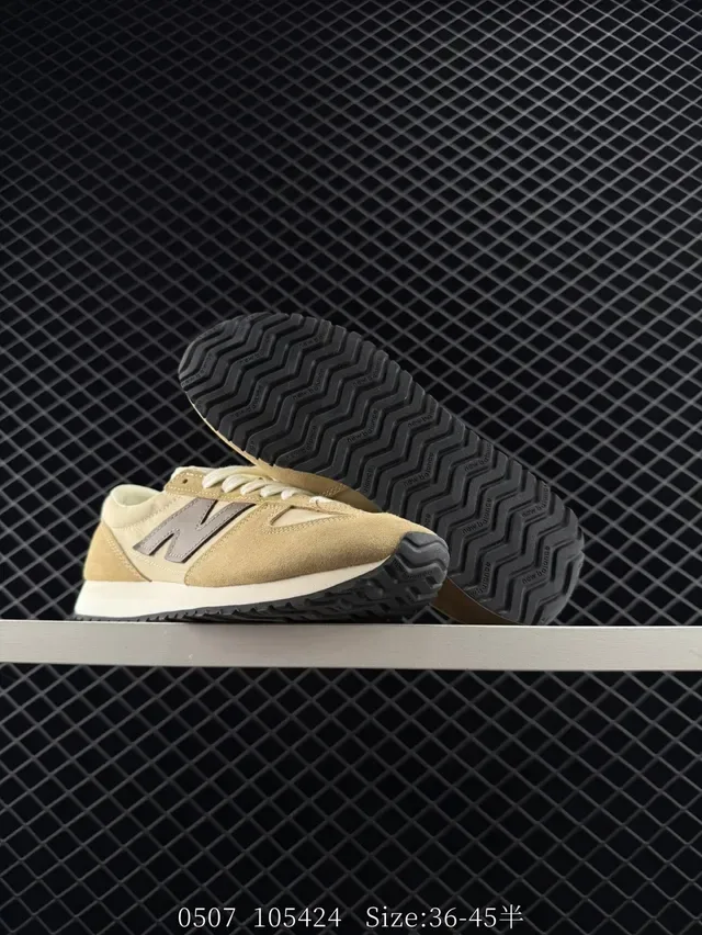 New Balance 471 حذاء رياضي بيج بني مطبق جلد أنيليني ريترو نمط حياة 2