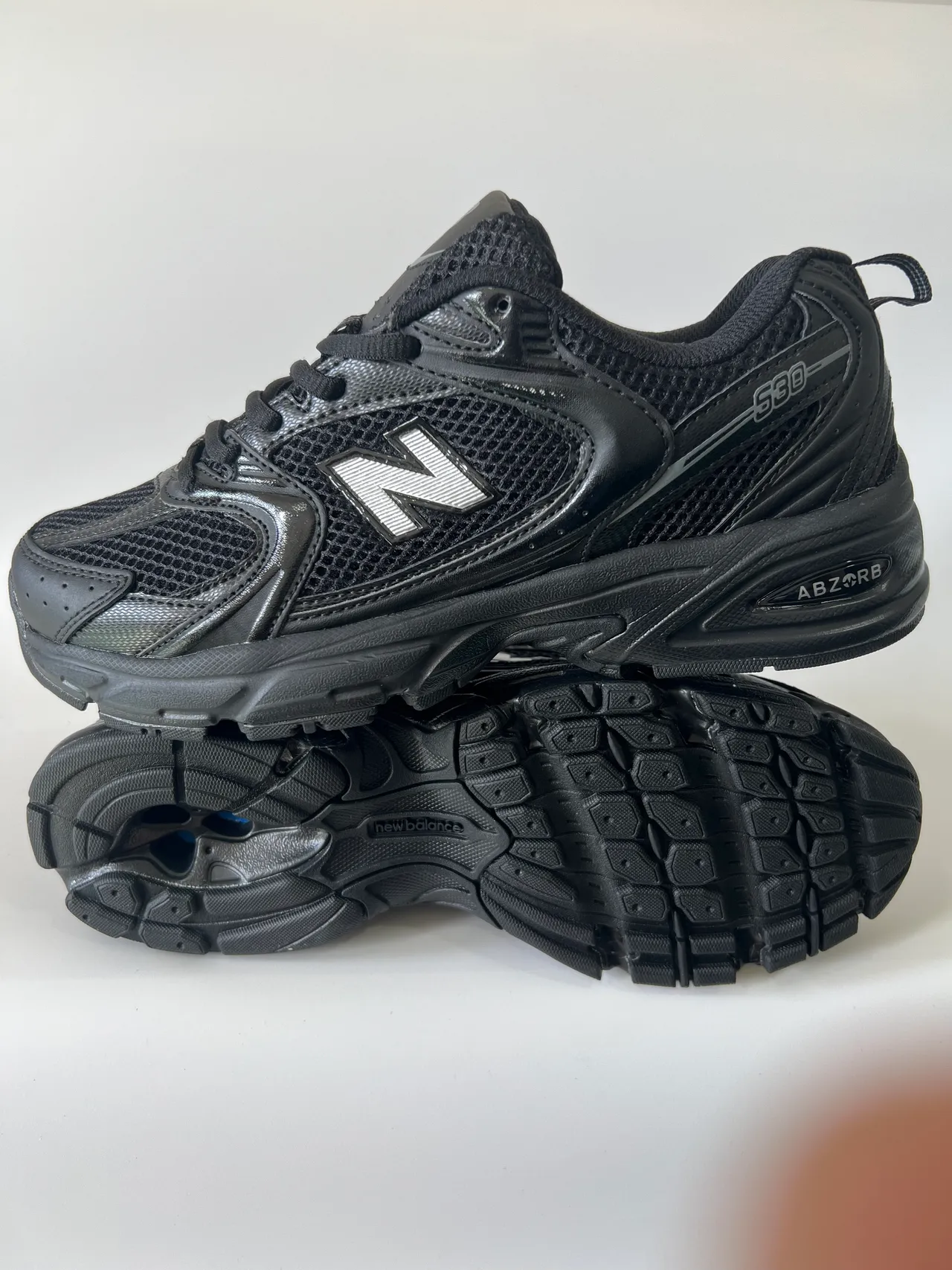 New Balance 530 Black Mesh and Synthetic Lifestyle Sneakers 2