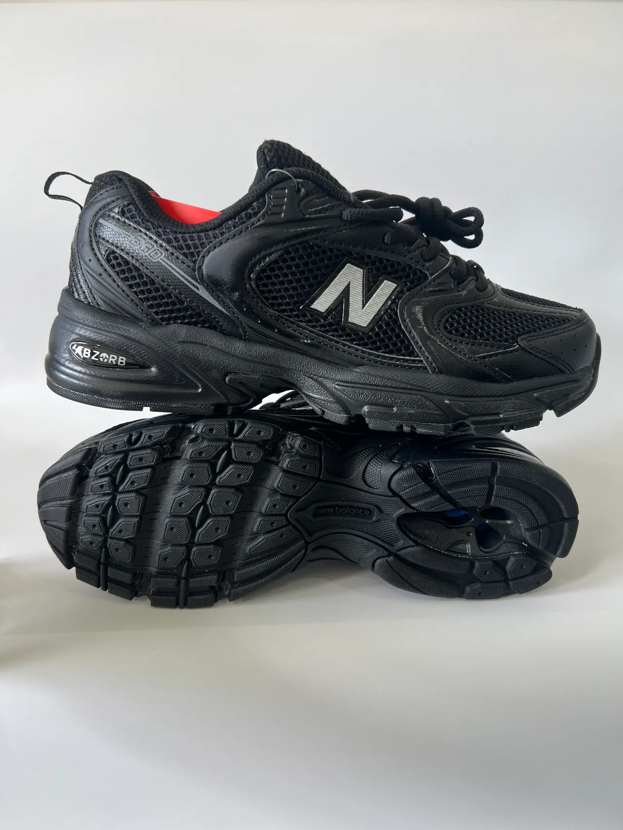 New Balance 530 Black Mesh and Synthetic Lifestyle Sneakers 5