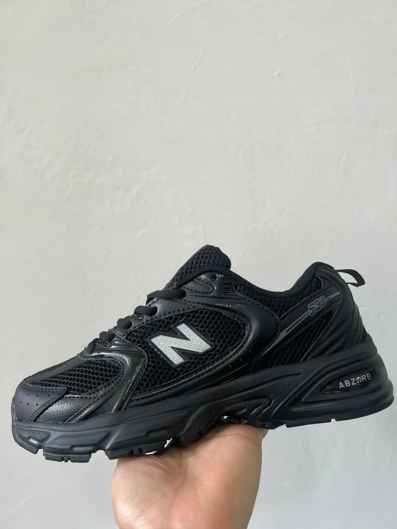New Balance 530 Black Mesh and Synthetic Lifestyle Sneakers 6