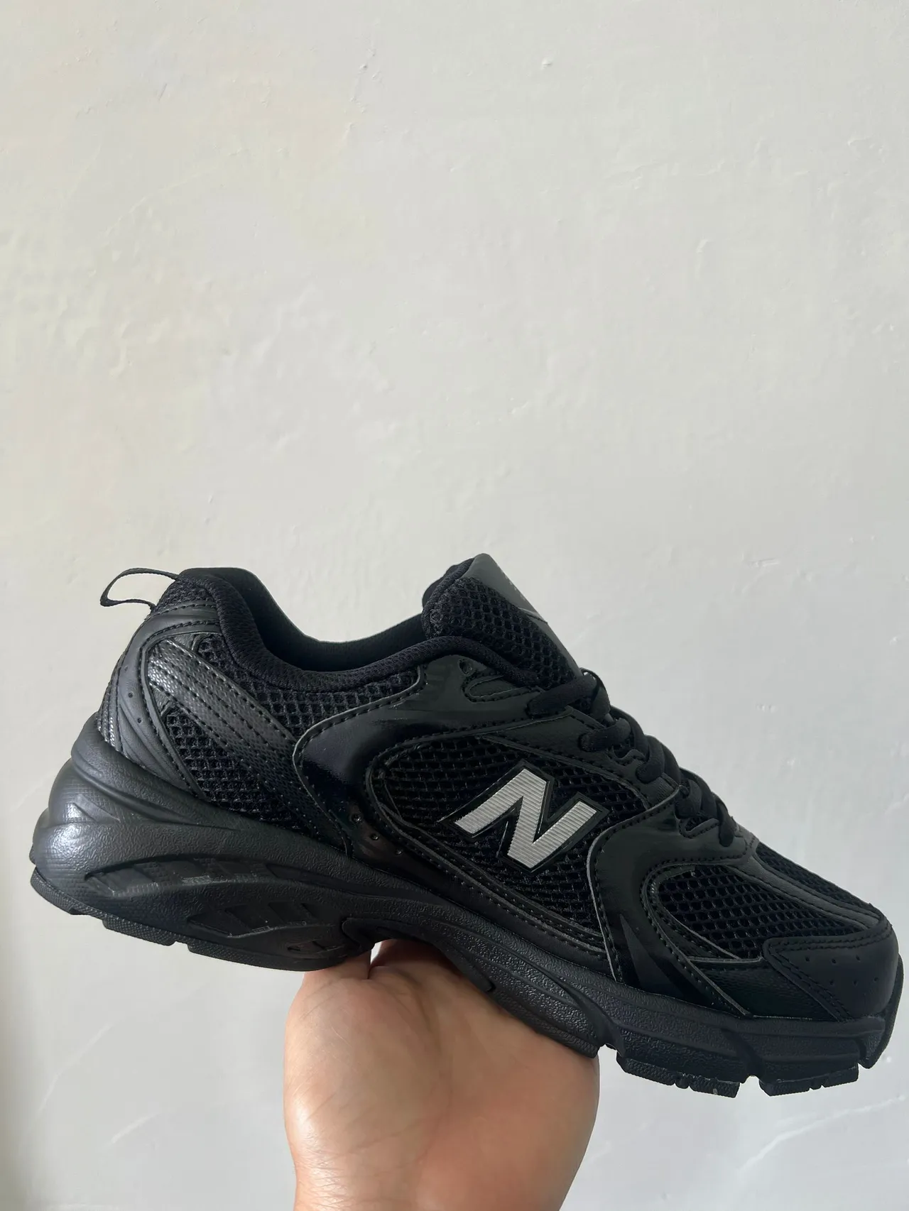 New Balance 530 Black Mesh and Synthetic Lifestyle Sneakers 7
