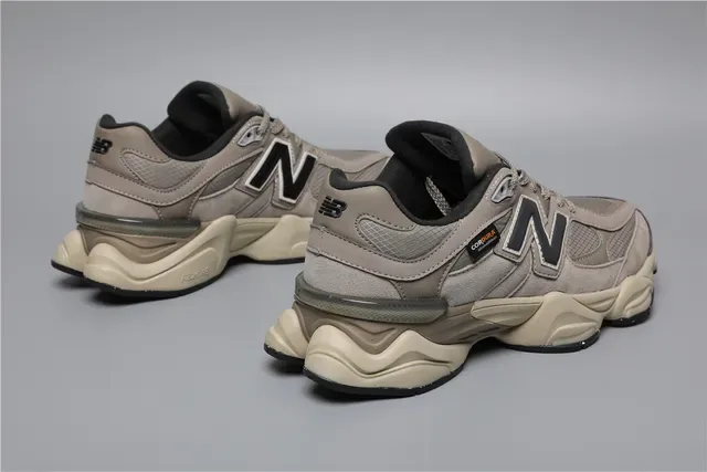 New Balance 9060 Beige and Black Lifestyle Sneakers 3