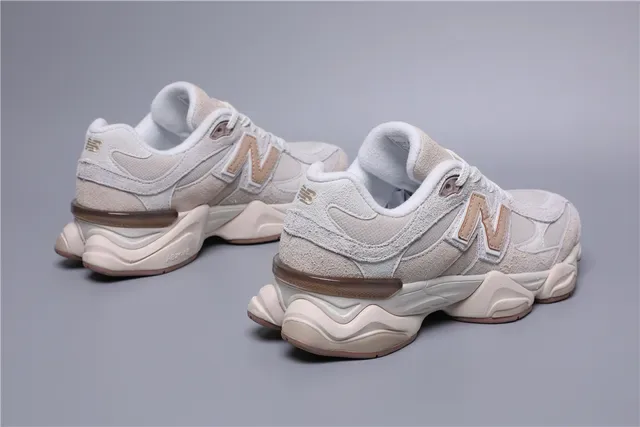New Balance 9060 Beige and Pink Lifestyle Sneakers 3