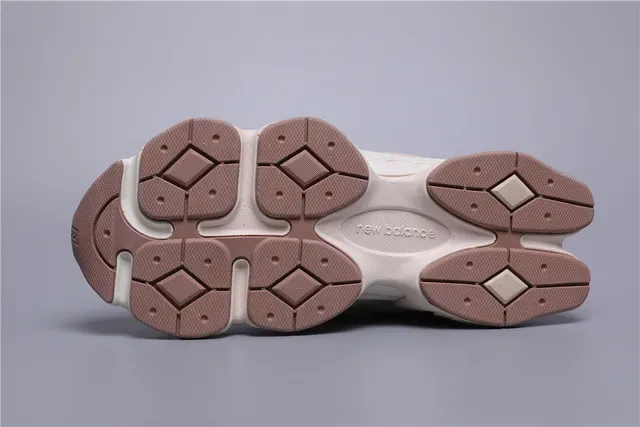 New Balance 9060 Beige and Pink Lifestyle Sneakers 6
