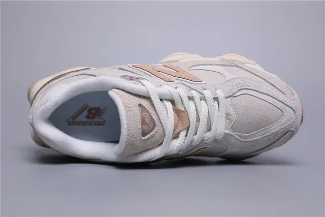 New Balance 9060 Beige and Pink Lifestyle Sneakers 7