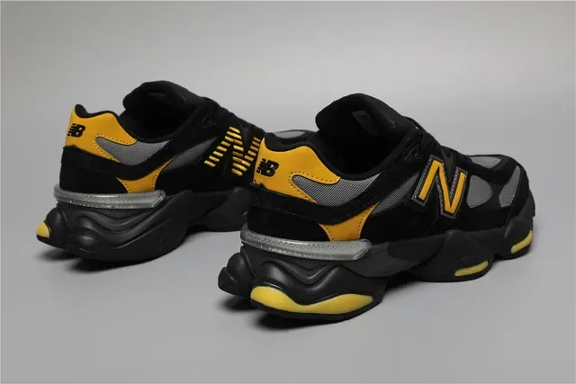 New Balance 9060 Black Yellow Lifestyle Sneakers 3