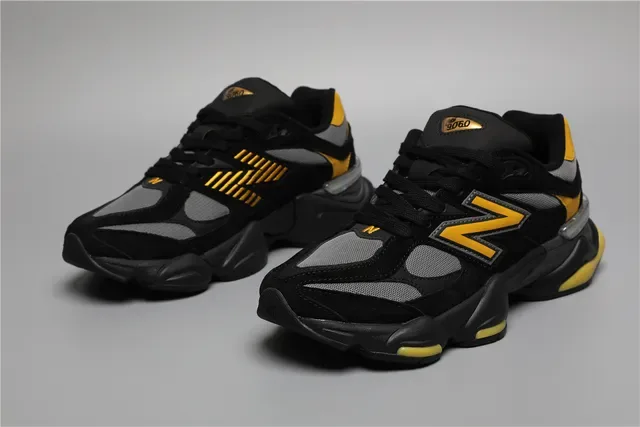 New Balance 9060 Black Yellow Lifestyle Sneakers 5