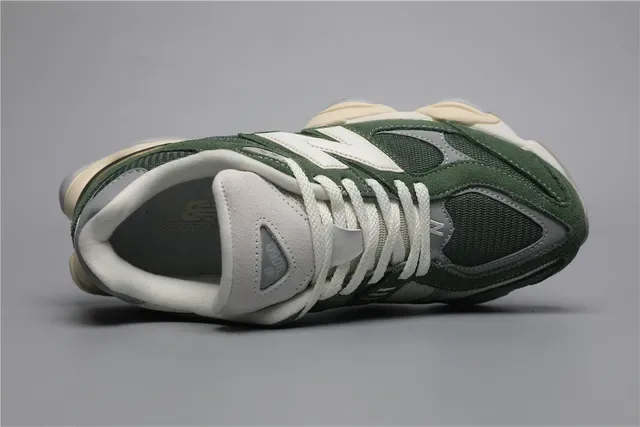 New Balance 9060 Verde Floresta Branco Tênis Estilo de vida 7
