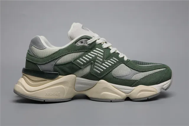 New Balance 9060 Verde Floresta Branco Tênis Estilo de vida 8