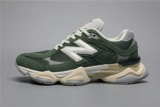 New Balance 9060 Verde Floresta Branco Tênis Estilo de vida 9