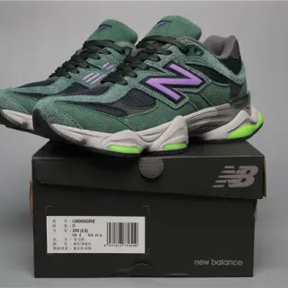 New Balance 9060 Tênis Chunky Verde Roxo