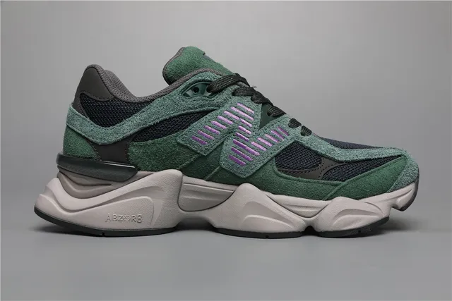 New Balance 9060 أحذية رياضية خضراء بنفسجية سميكة 8