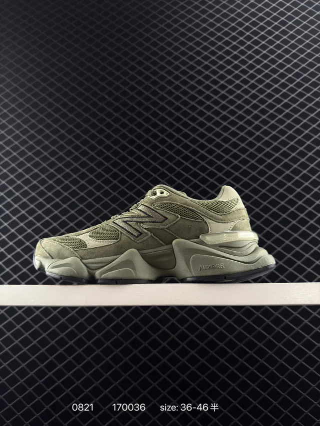 New Balance 9060 ऑलिव ग्रीन मोटी सोल वाली चंकी स्नीकर 5