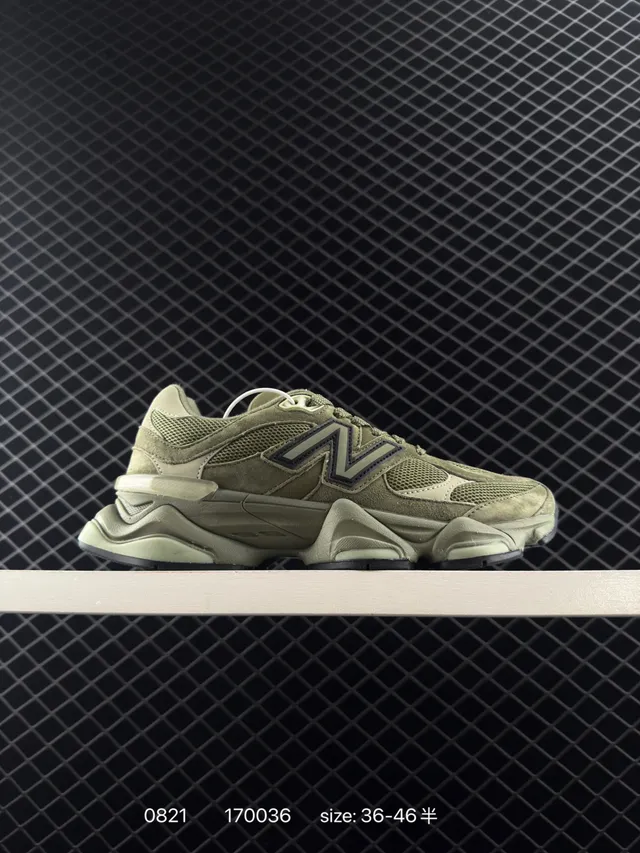 New Balance 9060 ऑलिव ग्रीन मोटी सोल वाली चंकी स्नीकर 6