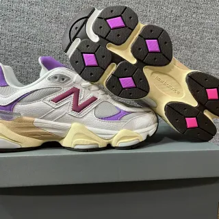 New Balance 9060 सादा बेगुनी मेरुन मोटा स्निकार