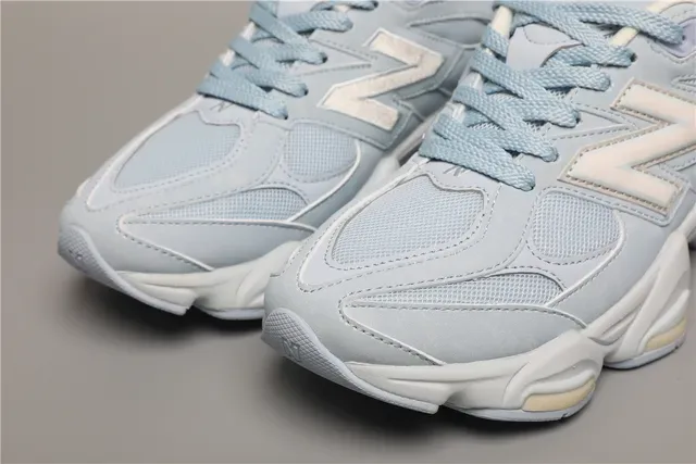 New Balance أزرق أبيض Chunky Retro Runner علوة شبكي-اصطناعي في طبقات حذاء رياضي نمط حياة 4