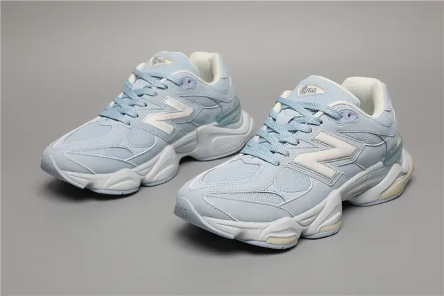 New Balance أزرق أبيض Chunky Retro Runner علوة شبكي-اصطناعي في طبقات حذاء رياضي نمط حياة 5