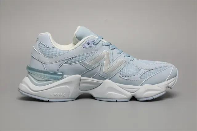 New Balance أزرق أبيض Chunky Retro Runner علوة شبكي-اصطناعي في طبقات حذاء رياضي نمط حياة 8
