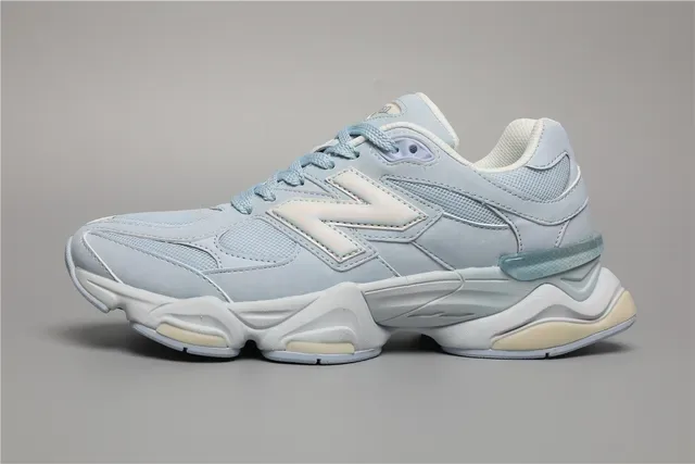 New Balance أزرق أبيض Chunky Retro Runner علوة شبكي-اصطناعي في طبقات حذاء رياضي نمط حياة 9