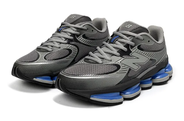 New Balance Gray Blue Mesh And Synthetic Upper Segmented Pod Midsole Lifestyle Sneakers 3