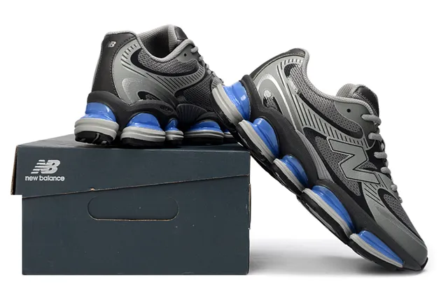 New Balance Gray Blue Mesh And Synthetic Upper Segmented Pod Midsole Lifestyle Sneakers 6