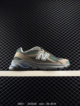 New Balance M2010 Beige Green Mesh Chunky Sneakers 2