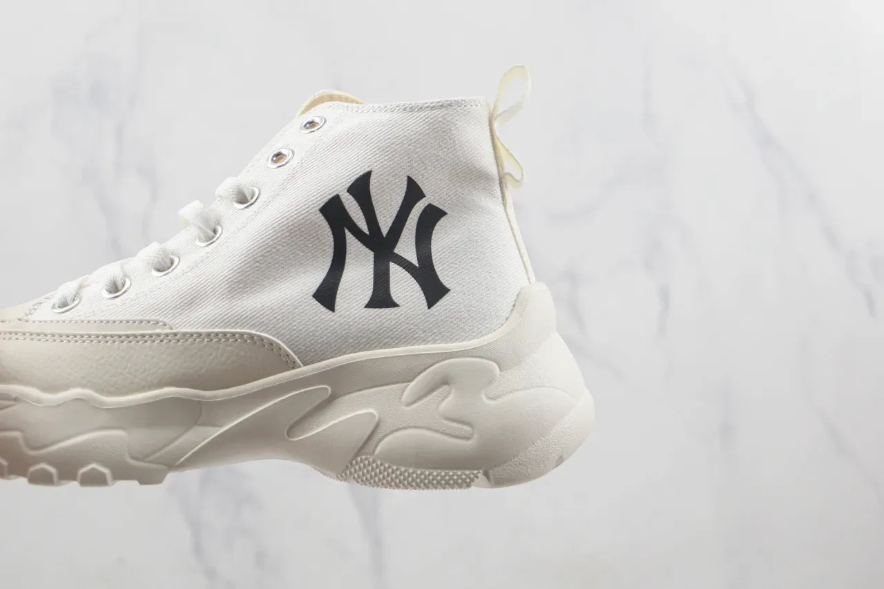 New Era NY Logo Sneaker High Top en Toile Style de Vie 7