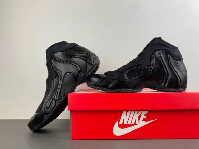 Nike Air Foamposite One Black Zipper Closure Basketball Shoes 15