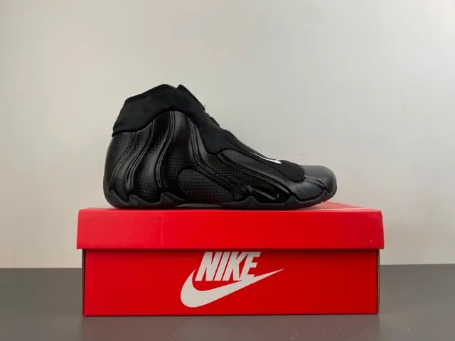 Nike Air Foamposite One Black Zipper Closure Basketball Shoes 16