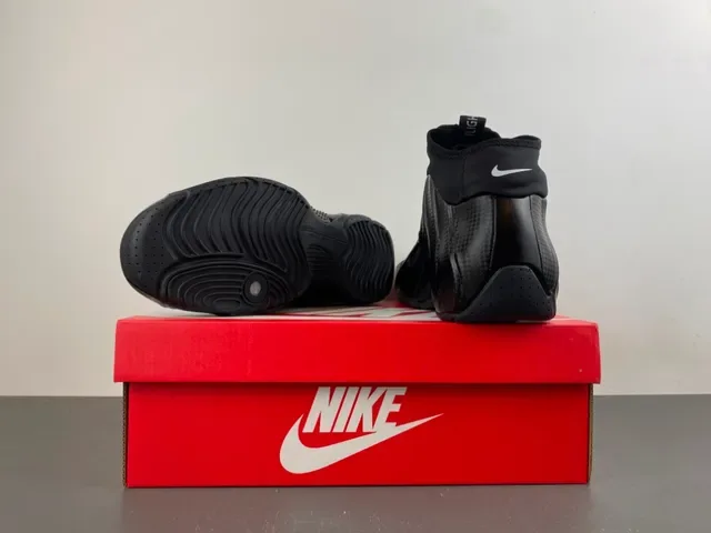 Nike Air Foamposite One Black Zipper Closure Basketball Shoes 17