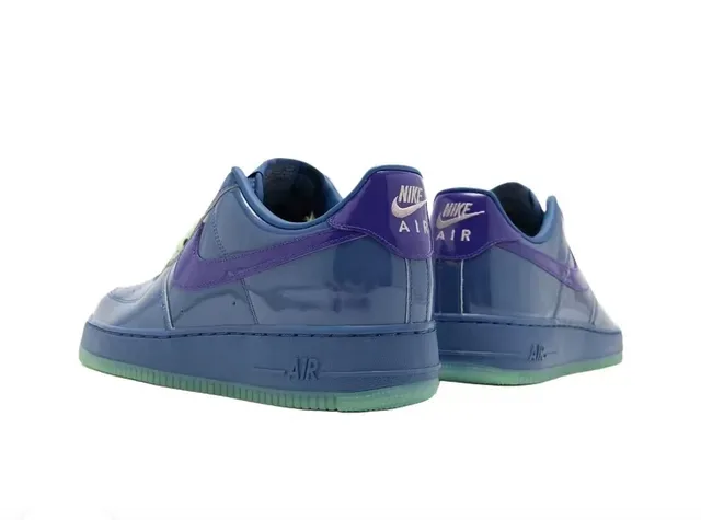 Nike Air Force 1 Chaussures lifestyle bleu glossy violet néon lime 3