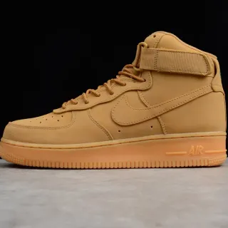 Nike Air Force 1 حذاء رياضي أسلوب الحياة عالي الاستخدام باللون القمحي