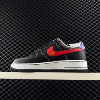 Nike Air Force 1 Low Black Red Bee أحذية أسلوب الحياة