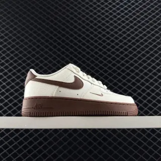 Nike Air Force 1 Low Off-White بني أسلوب الحياة سنيكرز