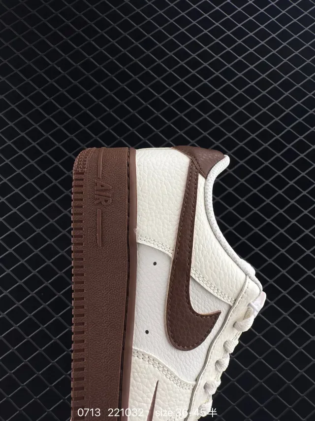 Nike Air Force 1 Low Off-White Brown Lifestyle Sneakers 3