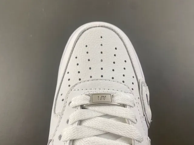 Nike Air Force 1 White Oversized Stitched Letter Lifestyle Sneakers 5